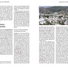 Andalusien im Überblick, mit Fokus auf Städte wie Granada, Sevilla und Córdoba. Texte über Geschichte und Sehenswürdigkeiten.
