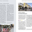 Seite 30: "Der Pølsevogn – eine dänische Institution".  
Seite 31: "Indre By: von Nyhavn bis zur Kleinen Meerjungfrau".   
Links Text über dänische Würstchenstände. Rechts Nyhavn mit bunten Häusern und Menschen.