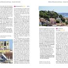 Seite 34-35. Titel: "Alfama, Mouraria und Graça – Gassen mit Seele". Kategorien: Kathedrale Sé, Castelo de São Jorge. Text und Bilder von Sehenswürdigkeiten in Lissabon.