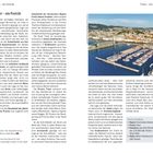 - *Text links oben*: "Triest – ein Porträt"
- *Text rechts unten*: "Triest in Zahlen"
- *Foto rechts*: Yachthafen mit Stadt im Hintergrund.