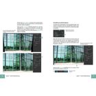 Texte erklären Perspektivkorrektur in Bildbearbeitung. Zwei Fotos zeigen Gebäude, daneben Grafik-Bedienfelder. Nummerierte Schritte.