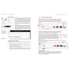 Doppelseite eines PowerPoint-Kompendiums, die zeigt, wie man Tastatursymbole nutzt und eine neue Präsentation erstellt.
