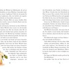 Seite 14 und 15 zeigen einen Text über eine Süßschnecke und einen Wichtel. Links unten ist eine Illustration einer Schnecke.