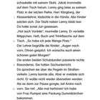 Text: Schüler im Klassenzimmer; Lehrer klatscht, Ruhe; Lenny murmelt, viel Platz; Amira holt Gummibärchen. Unten: "Alles nur gelogen?!".