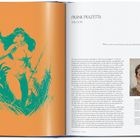 Frank Frazetta, The God. Zitat: "When it came to my art I went my own way and did not follow the trends." Links eine Illustration einer Frau.