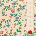 Auf der rechten Seite: MO 11, DI 12, MI 13, DO 14, FR 15, SA 16, SO 17, darunter 02 JAN. Buntes Blumenmuster.