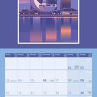 Text oben: "SINGAPORE". Illustration mit markanten Gebäuden am Wasser. Darunter Kalender für Mai 2027.