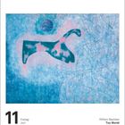 "11 Freitag Juni. William Baziotes, Toy World." Eine abstrakte Malerei in Blautönen mit organischen Formen.