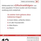 Medien und Unterhaltung: Giftfolgen einer Serie. Optionen: Gute Zeiten, In aller Freundschaft, Rote Rosen, Tatort. 13. Januar.