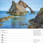 Juni 24. Woche. 14 bis 20. Juni. Zitat von Albrecht Dürer. Steinformationen bei blauem Himmel und Meer.