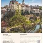 Deutschland, Baden-Württemberg, Schwäbische Alb. Donauwanderung, 11,5 km, 3:30 h, mittelschwer. Hohenzollernschloss. Februar.