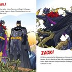 Text oben links: "... BATGIRL!" 

Illustration: Batman und Batgirl stehen zusammen, um gegen Pflanzenranken zu kämpfen.