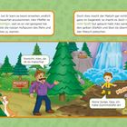 Links: Botschaft über stürmische Wellen und Not. Rechts: Bitte um Hilfe an die PAW Patrol, die bereit ist zu helfen.