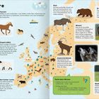 Europa Tiere: Islandpferd, Kegelrobbe, Schaf, Iberischer Luchs, Elch, Braunbär, Wisent, Alpensteinbock, Wolf, Weißstorch.