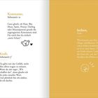 Kosename: Text über beliebte Kosenamen mit Bär-Skizze. Kraft: Gefühl der Stärke durch Unterstützung. Lachen: Über gemeinsame Dinge lachen.