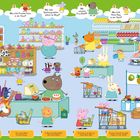 1: Wo sitzt Schorsch?
2: Was hält Freddie Fuchs?
3: Wie viele Spielzeugraketen?
4: Wo arbeitet Frau Mieze?
5: Was hält Pedro Pony?
6: Was naschen Zoe und Klausi?