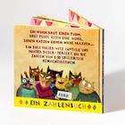 Ein Zahlenbuch: Ein Wurm, Pudel und Katzen agieren komisch. Bunt und fantasievoll zum Erlernen von Zahlen 1-10.