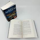 Buchcover mit Titel "WELLENGRAB" von Stefan Ahnhem. Zwei Bücher, eines geschlossen, das andere aufgeschlagen.