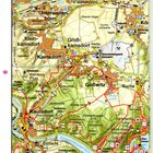 Karte mit Orten wie "Unterwellenborn", "Großkamsdorf" und "Gößnitz". Wege, Flüsse und Höhenlinien sind eingezeichnet.