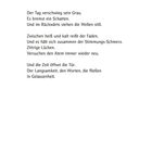 Seite 100, Überschrift "Martina Arp Versuch". Gedicht über Stille, Emotionen, Zeit, und Gelassenheit.