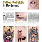 "Tattoo Kollektiv in Dortmund" und "Kirians Studio ist ein kreativer Treffpunkt für individuelle Ideen!" sind die Haupttexte.