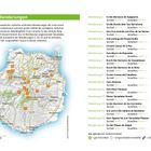 Titel: "Die Wanderungen". Text beschreibt Kriterien für Wanderungen. Links Landkarte, rechts Wanderliste mit Namen, Technik und Kondition.