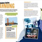 "Wir haben keine AHNUNG. ChatGPT hat alle überrascht." Illustration einer KI, Golden Gate Bridge, Schach, Hände mit Hologramm.