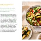 Gerösteter Zucchinisalat mit Linsen und Rucola. Rezept und Bild eines Salats mit Zucchini, Linsen, Rucola und Mandeln.