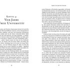 Kapitel 4: Vier Jahre Freie Universität. Text beschreibt persönliche Erfahrungen des Autors in der Großstadt und der Uni. Seitenzahlen 66-67.