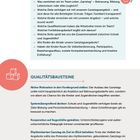 Reflexionsfragen und Qualitätsbausteine zu Ganztagsangeboten mit Fokus auf Teamarbeit, Motivation und Zielsetzung.
