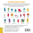 Titel: "ALLE GEFÜHLE SIND GUTE GEFÜHLE!"
Illustrationen: Monster repräsentieren verschiedene Gefühle wie Angst, Freude, Mut, Stolz, usw. 
Untertitel: Erklärungen zu Gefühlen und Mitmachbuch für Kinder.