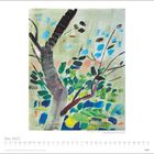 Mai 2027. Kalender mit Gemälde eines Baumes und bunter Blätter.