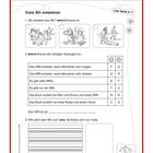 spielerisch lernen. Viele Wir entstehen. Aufgaben mit Illustrationen von Szenen, bei denen Menschen interagieren und schreiben.