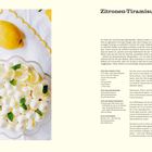 Zitronen-Tiramisu Rezept für 8–10 Personen: Zutaten und Zubereitung für Lemon Curd, Sahnecreme und Biskuitschicht.