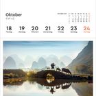 Oktober, KW 42: 18 Montag, 19 Dienstag, 20 Mittwoch, 21 Donnerstag, 22 Freitag, 23 Samstag, 24 Sonntag. Guangxi, China.