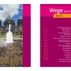 Linke Seite: Berliner Dom und Lustgarten. Rechte Seite: Wege durch Berlin, Tour 1-13, Ausflüge mit Seitenzahlen.