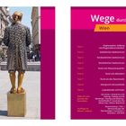 Wege durch Wien: Tour 1 (Stephansdom) bis Tour 9 (Prater), Ziele außerhalb Wiens. Mann im barocken Kostüm von hinten.