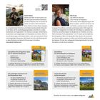 Texte: "Daniel Hübner", "Elke Kropp", "www.daniel-huebner.com", "plenk-verlag.com"

Fotos: Personen in der Natur, Buchcover, QR-Code.

Broschüren: Tourenbeschreibungen, Preise.