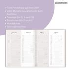 + Goldveredelung, Aktionsseite, Feiertage, Schulferien, Mondphasen, Jahresübersichten. Grafik-Werkstatt-Logo. Januarseite.