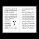 Zweiseitiger Text, Nummer 12 und 13 unten. Auf Seite 12 ein großes Fragezeichen in einem Quadrat.