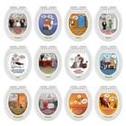 Zwölf humorvolle Illustrationen in Kalenderoptik mit monatlichen Sprüchen. Themen: Alltag, Missgeschicke, Toilette.