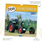 "DDR Traktoren, 2027. Technik-Wandkalender für Traktor-Fans. Grüner Traktor auf Wiese; Papier aus nachhaltiger Forstwirtschaft."