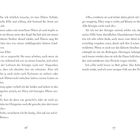 Seite 16 bis 17 eines Buchs mit Text über Figuren wie Ellie, Masou und eine Königin. Erwähnt private Gärten und Müdigkeit.