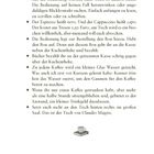 „Verhaltensregeln im Antico Caffè San Marco“. Regeln zum Benehmen und Bestellen. Illustration einer Tasse auf Büchern.