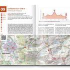 "09 Laufbacher Eck • 2178 m; 11,5 km, 04:00h; Höhe der Extraklasse; Oberstdorf; Start; Charakter: steiler Pfad. Karte mit Route."