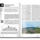 Seite mit Wanderinformationen: Tour 10, Von Ilsenburg auf den Brocken, 22 km, 6:15 h, 890 m Höhenunterschied. Fotos von Raststätte und Gipfelkreuz. Diagramm zeigt Höhenprofil.