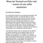 Kapitelüberschrift: "2 Wenn der Verstand zur Falle wird – warum wir uns selbst austricksen". Text über die Macht der Gedanken.