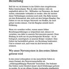 Kapitel 2: Das Gehirn lernt Beziehung. Wie unser Nervensystem in den ersten Jahren geformt wird. Text über Gehirnentwicklung.