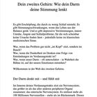 Kapitel 6: „Dein zweites Gehirn: Wie dein Darm deine Stimmung lenkt.“ Der Text beschreibt das enterische Nervensystem.