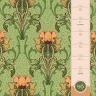 Montag 15 bis Sonntag 21, NOV, mit Blumenmuster in Grün- und Brauntönen auf dekorativem Hintergrund.